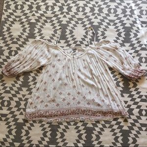 Urban Outfitters off the shoulder boho top