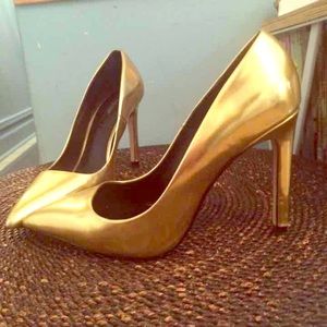 Zara gold heel