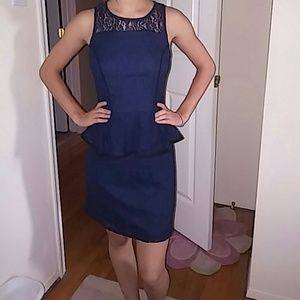 Navy blue lacey dress