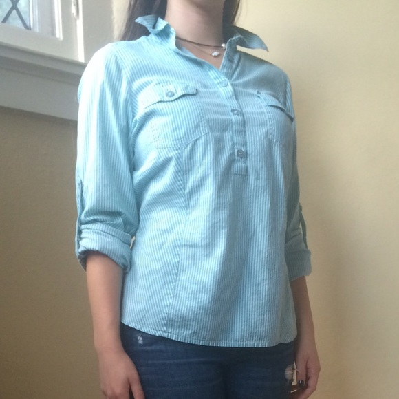 Striped Oxford Blouse