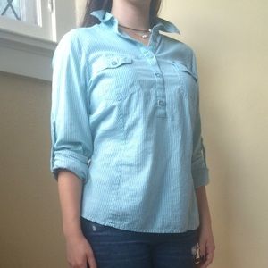 Striped Oxford Blouse