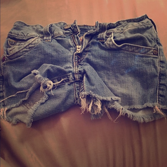 True Religion cut off shorts
