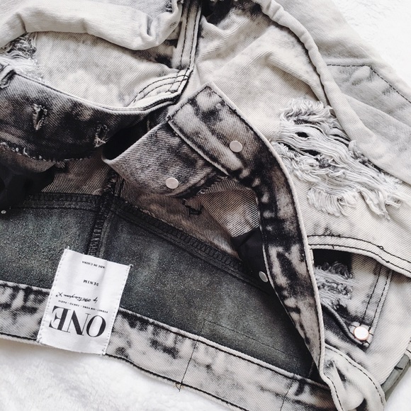 One Teaspoon 'Harley Bandits' leather trim shorts - Picture 5 of 7