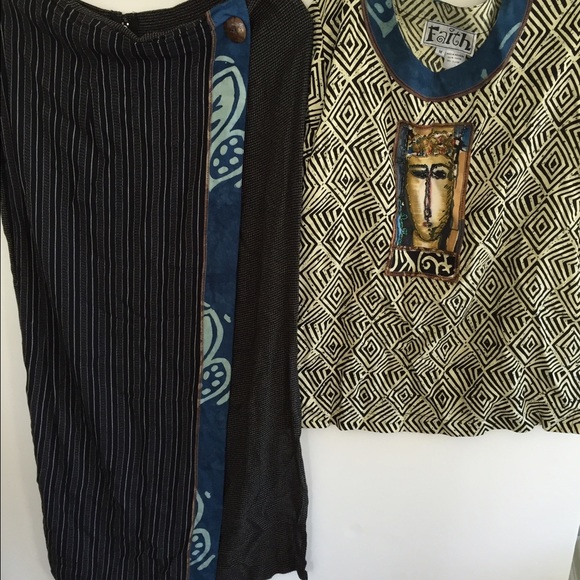 Skirt and blouse