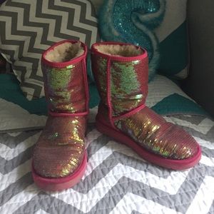Pink sequin Uggs