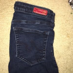 AG Adriano goldschmied dark skinny jegging size 25