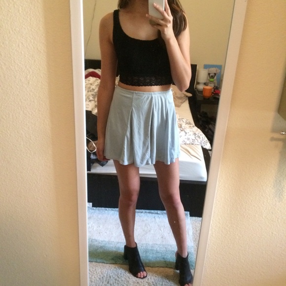 Black Lace Crop Top