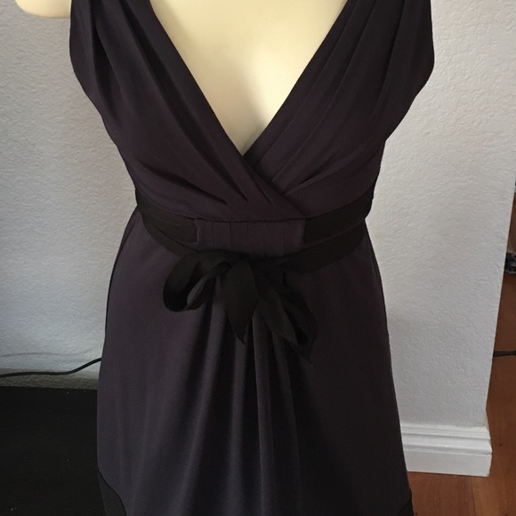 BCBG Size XS Gunmetal and Black Mini Dress stretch - Picture 1 of 4