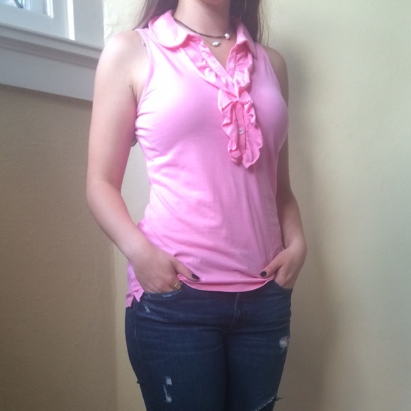 Lilly Pulitzer Ruffled tank blouse
