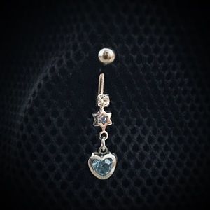 New Sterling Silver Belly Button Ring