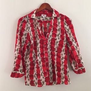 Anthropologie Apple button down top