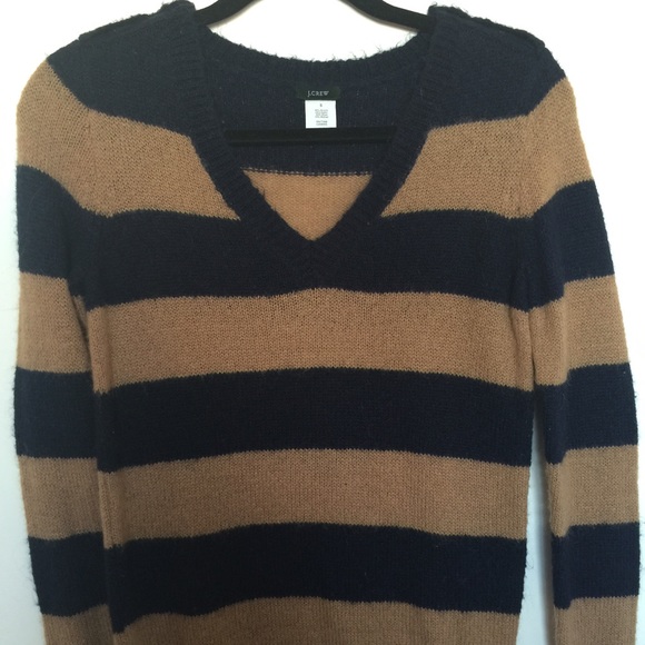 J.Crew mohair and wool striped sweater