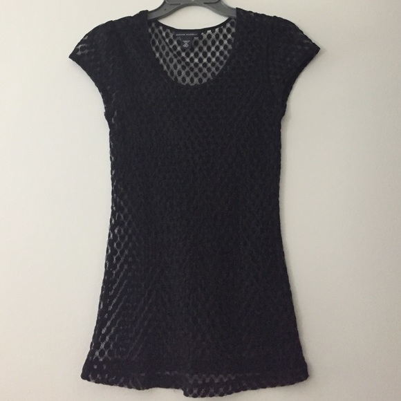 Banana Republic cap sleeve see-through top