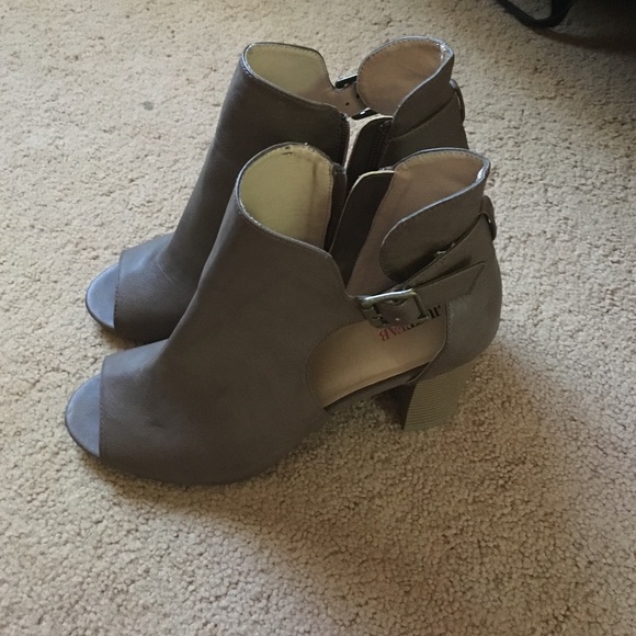 Open toe boots worn only twice!