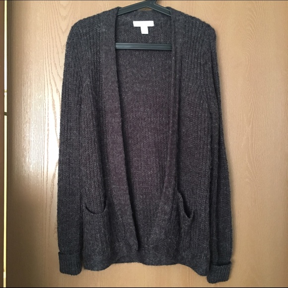 Dark Gray Marl Knit Cardigan