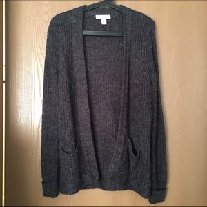 Dark Gray Marl Knit Cardigan