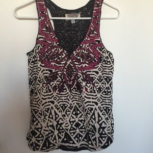Urban Outfitters Ecote printed beaded tank