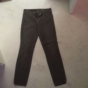 Hunter green cords - J. Crew "Toothpick"