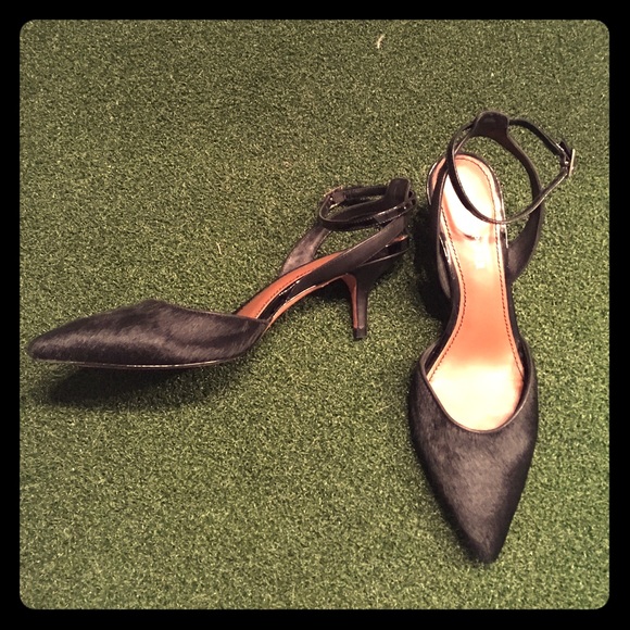 Donald J Pliner Franca Ankle Strap Black Heels