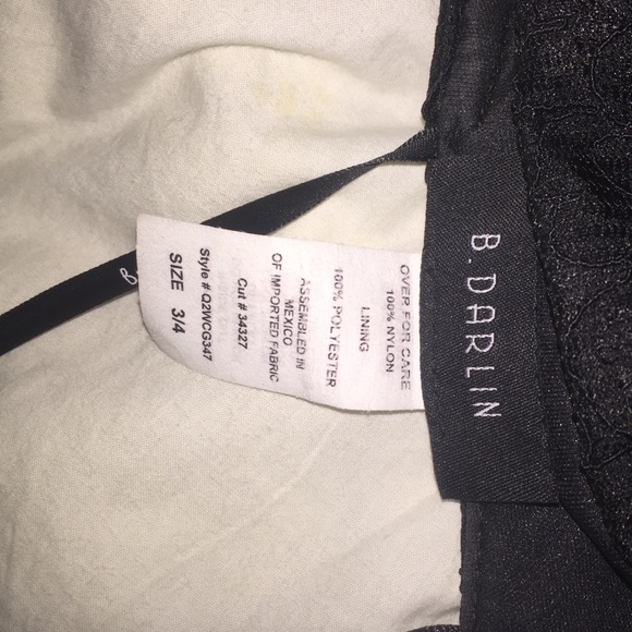 Black and gold sparkle strapless dress - Picture 3 of 4