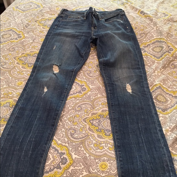 Like New J.Crew stretch distressed jeans