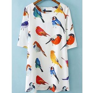Adorable Bird Tunic / Mini Dress!