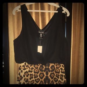 Wet seal leopard body dress