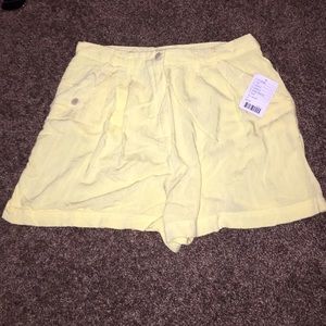 Light Yellow HighWaisted Shorts💛