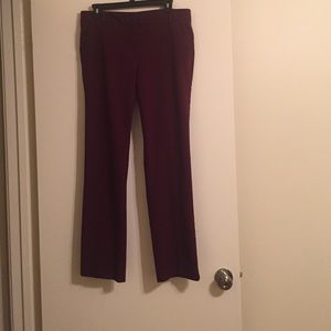 New York and Company stretch Burgundy pants.