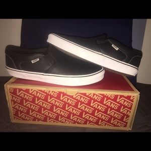 Vans Perforated Leather Slip-On