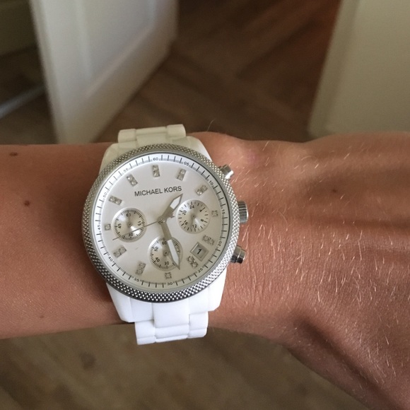 White MK watch