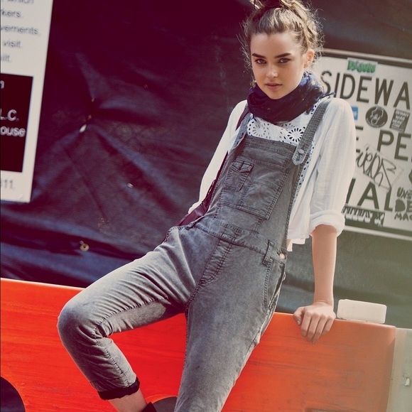 Free People Pants - Free People Through The Woods Corduroy Overalls