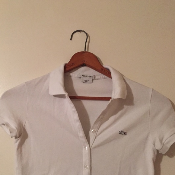 White Lacoste Polo