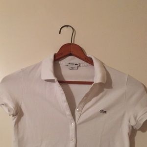 White Lacoste Polo
