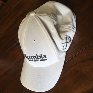 White Columbia Hat