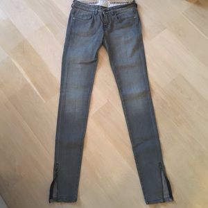 Stella McCartney grey jeans with ankle zipper