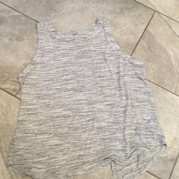 Gray Old Navy Split back tank