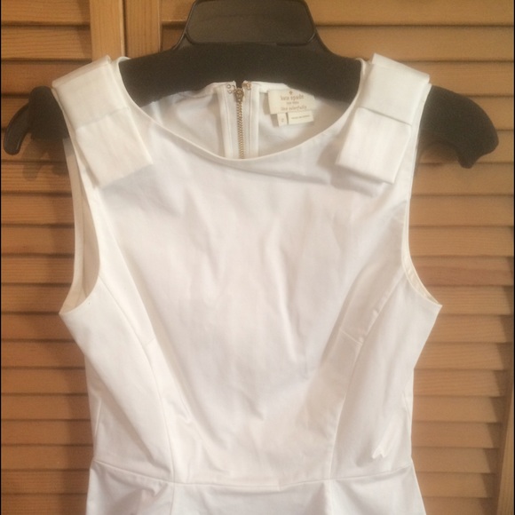Kate spade white peplum top