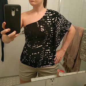 Express one shoulder top