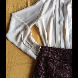 Wool burgundy Ann Taylor skirt