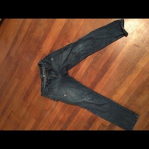 Ann Taylor loft distressed boyfriend jeans