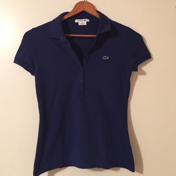 Blue Lacoste Women's Polo