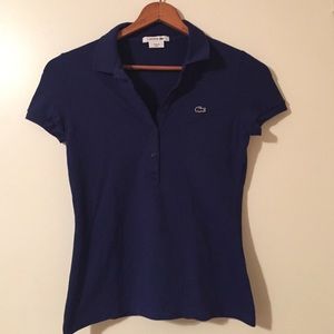 Blue Lacoste Women's Polo