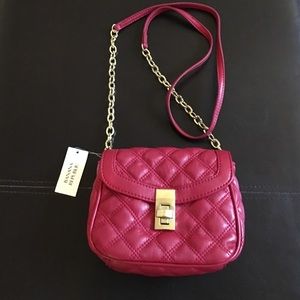 Red Quilted Banana Republic Crossbody Bag