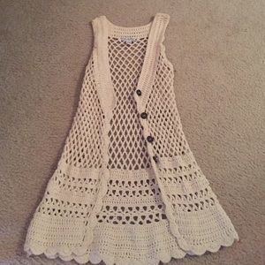 Beachy crochet vest perfect for festivals