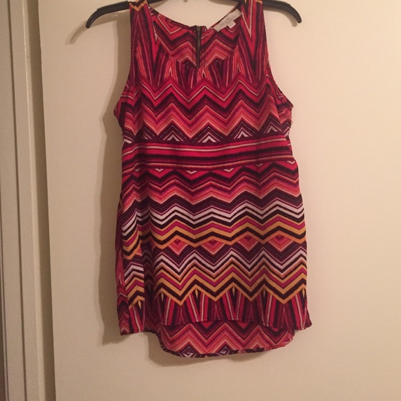 Olive &  Oak Chevron shell blouse.