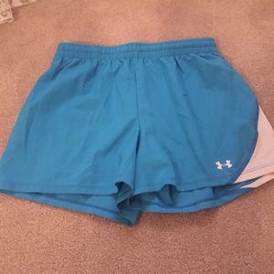 Turquoise Under Armor Shorts