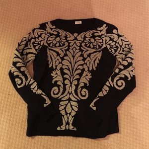 Tobi black and gold sweater