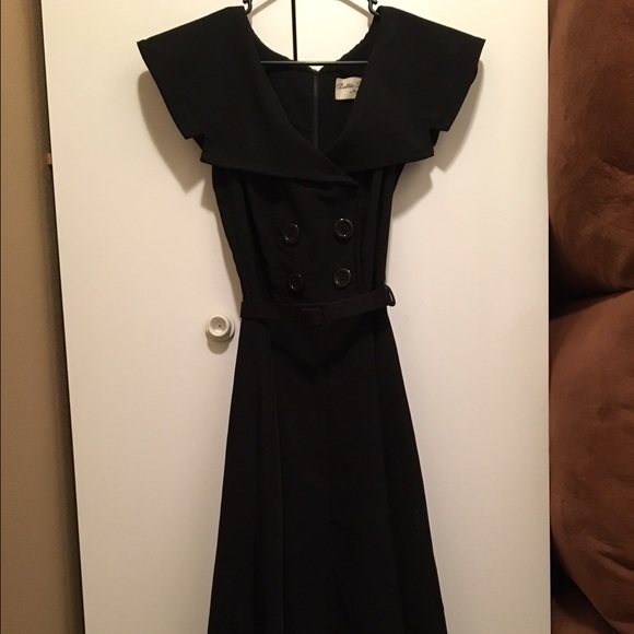Tatyana (Bettie Page) Black Secretary Dress. - Picture 1 of 3