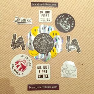 23 rare and colorful brandy Melville stickers!